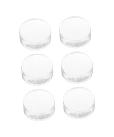 Ipetboom Silicone Nail Stamper Replacement 6pcs Nail Art Silicone Stamp Single Silica Gel Seal Silicone Stamper Replacement 2.30X2.30X1.20CM Transparent Color