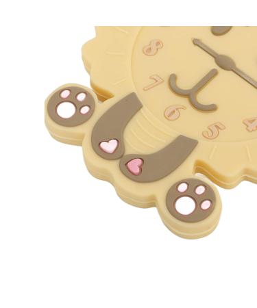 Cartoon Animal Alarm Clock Teething Toy for Babies - BPA Free Silicone Chew Toy - Buy Online on SooperMarket.com