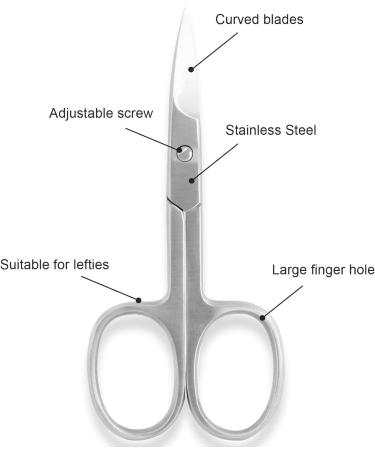 SS INSTRUMENTX Nail Scissors - Professional Curved Blade for Men and Women - Multi-Purpose Manicure Tool for Cuticle and Thick Toenails - Buy Online on SooperMarket.com