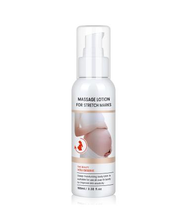 Stretch Mark Cream for Pregnancy - Brightening and Moisturizing with Collagen and Avocado Extract - Promotes Skin Elasticity and Fades Postpartum Stretch Marks - for Use on The Tummy HIPS - 3.38 oz