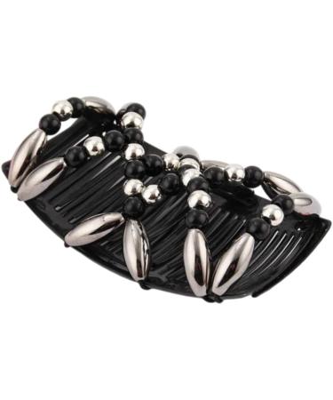 Beads Hair Combs Magic Stretchy Double Comb Hair Clips Elastic Hairpins Accessories Clips Barrettes - Buy Online on SooperMarket.com