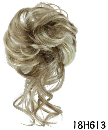Prinfantasy Curly Messy Bun Hair Scrunchie Synthetic Updo Hairpiece | GBFQ009 | Women Girls One Size - Buy Online on SooperMarket.com