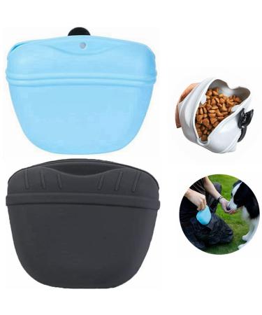 Ki Wednesday Silicon Food Pouch Silitable Leacon Dogs Dog Feed Pags Aus Silicone Snack Pocket For Dog Training Small Training Pocket with Magnetic Closure and Wails Clip