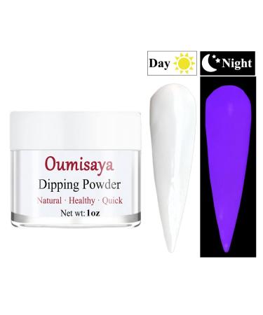Glow in the Dark White Nail Dip Powder 1OZ GL085 - OUMISAYA Fluorescent Dipping Powder - Buy Online on SooperMarket.com