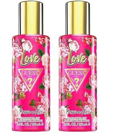 GUESS Love Passion Kiss Fragrance Mist 8.4 Fl Oz (Pack of 2)