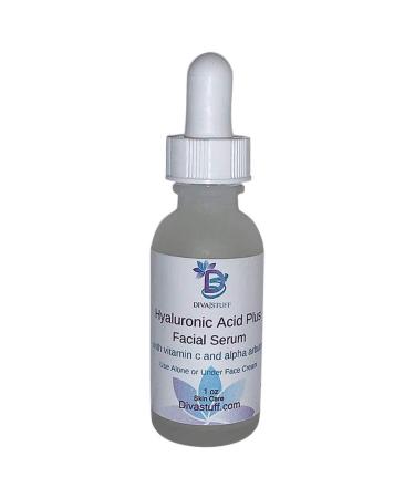 Hyaluronic Acid Plus Facial Serum With Alpha Arbutin & Vitamin C For Fine Lines Wrinkles By Diva Stuff