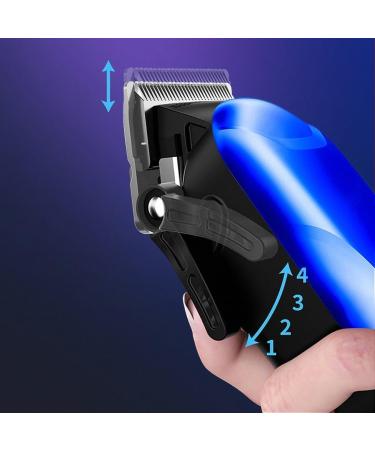 Intelligent Electric Hair Clipper with Digital Display - Premium Blue Hair Clipper for Perfect Cuts | Ship Worldwide - Buy Online on SooperMarket.com