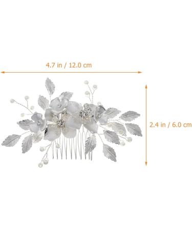 Rose Pink Pearl Hairpin Wedding Hairpin Bridal Hair Clips Accessories Everyday Headwear Thin Women Floral Hairpin For Wedding Bride Bridesmaid Party - Buy Online on SooperMarket.com