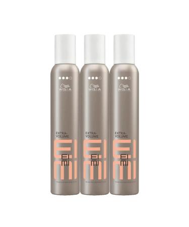 3-pack volume foam Wella Professionals EIMI Extra Volume Volume Mousse strong hold 300 ml Unscented 300 ml (pack of 3)