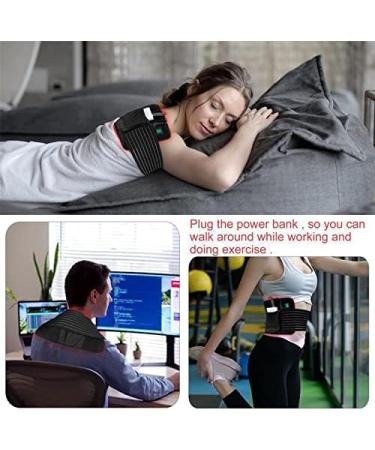 UEIDIHI Red Infrared Light Therapy Belt LED Red Light Therapy Belt for Pain Relief Flexible Wearable Wrap Deep Therapy Pad with 2 Wavelengths - Buy Online on SooperMarket.com