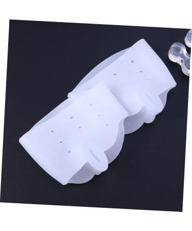 Healvian 2pcs Rubber Toe Spacers Set - Silicone Toe Stretcher & Separator for Bunions, Hammer Toe Straightener & Protector - Orthotic Toe Spreader Kit - Buy Online on SooperMarket.com