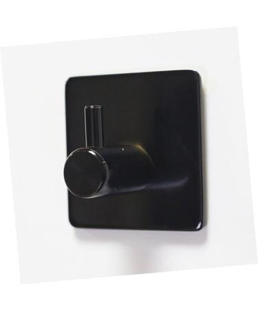 Alipis Mount Black Single Waterproof Robe Towel Steel Hanger Hook Clothes for Wall Hooks Stainless Kitchen medium Black - Buy Online on SooperMarket.com