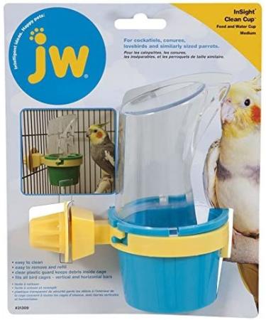 JW Pet Clean Cup Feeder & Water Cup for Birds - Medium (Colors Vary) - Buy Online on SooperMarket.com