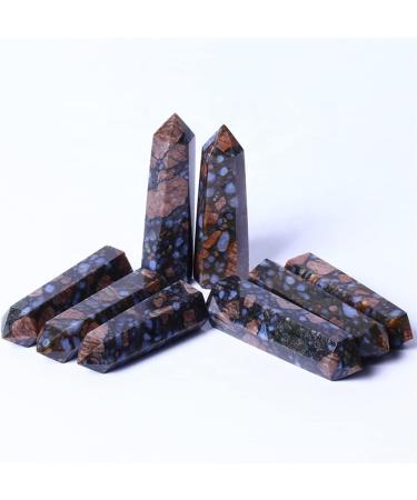 Meditation Gift Natural Crystal Blue Light Stone Pagoda Home Meditation Reiki Decoration Pack of 1 (Size : 7-8cm) - Buy Online on SooperMarket.com
