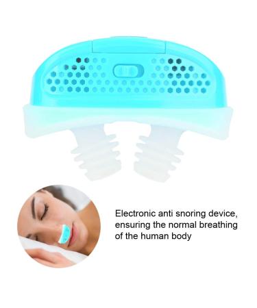 Professional Electric Anti Snoring Device for Deep Sleep - Natural Breathing Solution (Blue) - Buy Online on SooperMarket.com
