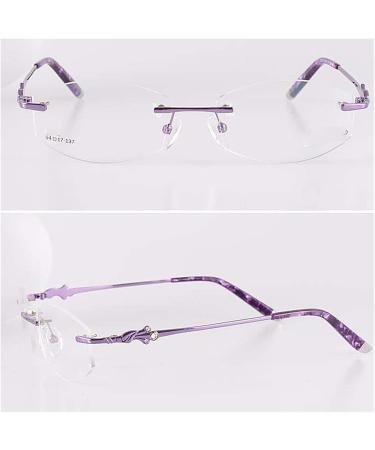 Ranara Replacement Glasses End Tips - Metal Brackets & Nose Bridge for Borderless 1-Hole Frames | Purple Spare Parts - Buy Online on SooperMarket.com