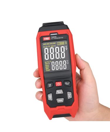 TASI TA612C Type K/J Digital Thermometer -200 to 2501 | 4-Channel LCD Handheld Temp Measurement with Data Storage & USB Upload - Buy Online on SooperMarket.com