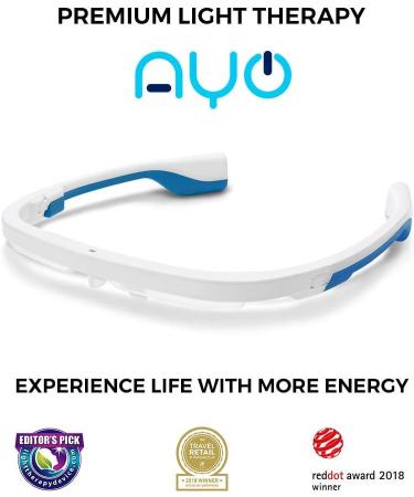 AYO: Sleep Better Beat Jet lag and Boost Your Energy! Premium Light Therapy Glasses Completely Controlled by The goAYO App. - Buy Online on SooperMarket.com