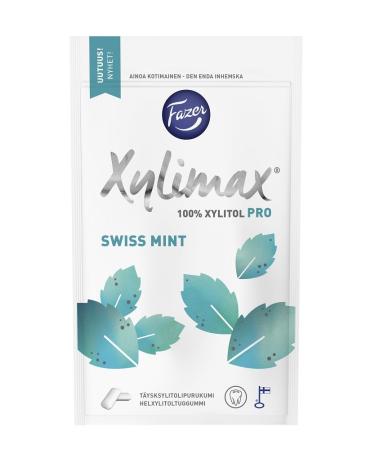 Fazer Xylimax Sweet Mint Pro - 100% Xylitol - Sugar Free - Chewing Gum - Bag 80g