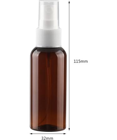 TIANZD 12 Pieces Empty 50 ml Brown PET Plastic Fine Mist Pump Spray Bottles with White Top Portable Sprayer for Perfume Water Cosmetic Travel Containers Refillable 2x Funnel - Buy Online on SooperMarket.com
