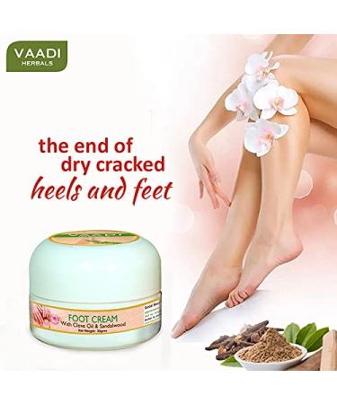 Value Pack of 3 Organic Foot Cream with Nelke & Sandal Oil - Paraben & Sulfate Free for Dry Cracked Itchy Feet - Unisex (3 x 30g) - Buy Online on SooperMarket.com