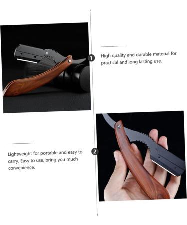 Beavorty Women's Mustache Razor - Mini Face Razor for Hair Removal | Handcrafted Rosewood Tool - Buy Online on SooperMarket.com