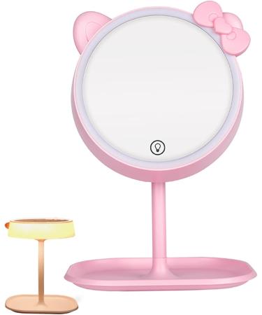 1PC Makeup Mirror with Light Vanity Mirror Rechargeable Touch Sensor LED Cosmetic Mirror for Travel Bedroom. - Buy Online on SooperMarket.com