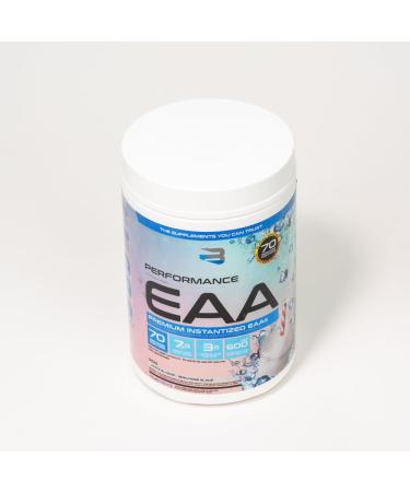 Believe Supplements Performance EAA - Essential Amino Acids Formula | Boost Muscle Recovery Performance & Hydration | Sugar-Free & Delicious Flavors Available! (70 servings White Slushie) White Slushie 70 servings - Buy Online on SooperMarket.com