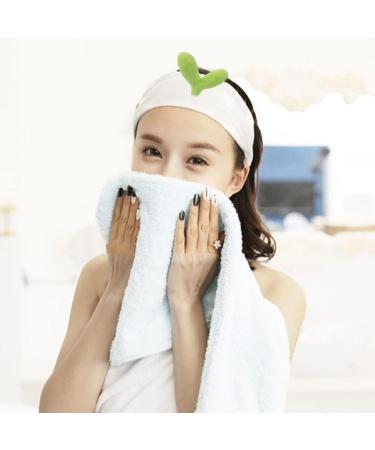 Makeup Headband Elastic Sprout Head Wraps Face Washing Hair Bands White shower head wraps - Buy Online on SooperMarket.com
