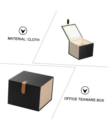 STOBOK Box Coffee Cup with Lid Storage Container China Storage Household Bridesmaid Decorative Cup 14.5X14.5CM Black - Buy Online on SooperMarket.com