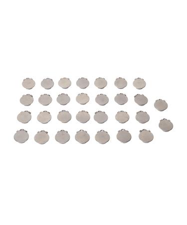 GFHGGGFH pacifier trousers made of metal round pacifier clinging for toddlers rust protection galvanized stainless steel braces for teeth 30 pieces