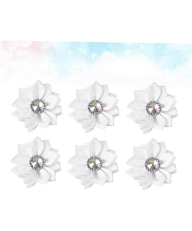 ABOOFAN 2pcs 1 20pcs Craft Chiffon Flowers Satin Ribbon Cloth Flower Accessories Clothes Flower Manual Whitex2pcs Size 1x2pcs - Buy Online on SooperMarket.com