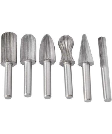 Rotating Grinding File Set - 6pcs Bearing Steel Drill Rotary File Bits for Carving & Metalworking - International Shipping Available - Buy Online on SooperMarket.com