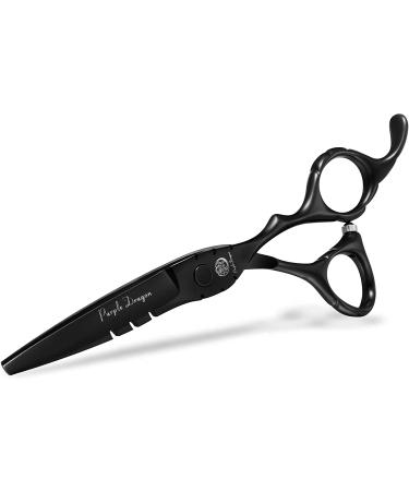 Purple Dragon 440C Hair Salon Cutting Shear & Thinning Scissor Set 6 Inch with Bag - Professional Japan Barber Hairdressing Shears - Buy Online on SooperMarket.com