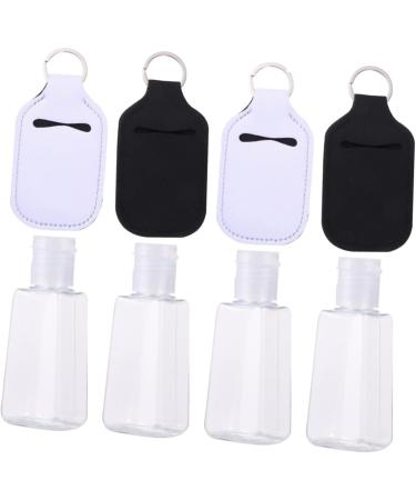 minkissy 4 Set Bottle Protective Bottle Refillable Bottle with Cover Empty Bottle Neoprene Portable White - Buy Online on SooperMarket.com
