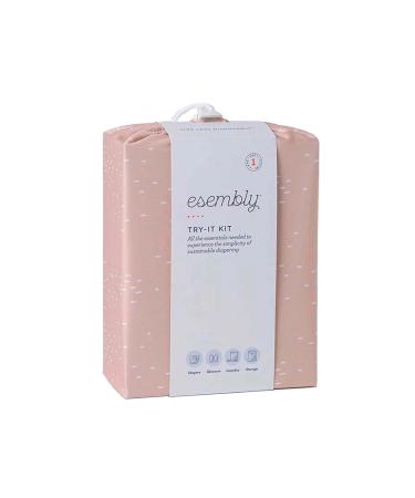 Esembly Cloth Diaper Try-It Kit: Organic Reusable Diapers Starter Set with Detergent, Cream, and Bag - Eco-Friendly Diapering System | Size 1 Confetti - Buy Online on SooperMarket.com