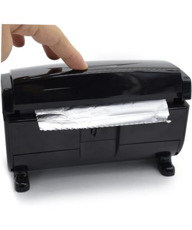 2 Pcs Tin Foil Dispenser Aluminium Foil Hairdressing Foil Cutting Machine Fold Foil Cutting Tool Automatic Care Product Abs Environmental Protection Material Blackx2pcs 17x9cmx2pcs - Buy Online on SooperMarket.com