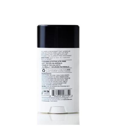 MARLOWE Natural Deodorant for Men | Aluminum-Free Stick with Coconut Oil & Shea Butter | Fresh Woodsy Scent | 2.5oz - Buy Online on SooperMarket.com