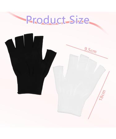 2 Pairs UV Protection Fingerless Gloves for Nails - UPF50+ Shield Gloves for Manicure Cycling & Car Rides - Buy Online on SooperMarket.com