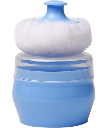 JNAWA Baby Powder Puff Box Drum - 2 Piece Set | Portable Sponge Body Puff for Children | Fluffy Powder Care Box - Buy Online on SooperMarket.com