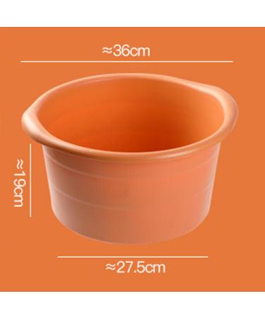 Colcolo Foot Bath & Spa Pool - Durable Foot Soak Bucket with Handles for Home Pedicure - 27.9 x 19.1 cm Orange - Buy Online on SooperMarket.com