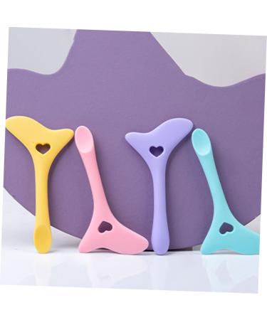 Baluue 4 Pcs Eyeliner Face Cream Applicator Cosmetics Tools Mask Applicator Brush Makeup Stencil - Buy Online on SooperMarket.com