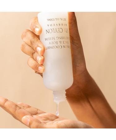 SPA CEYLON Virgin Coconut Face & Body Soothing Serum | 100% Natural Hydrating Formula | Silicon-Free | All Skin Types Safe - Buy Online on SooperMarket.com