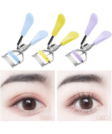1PC Eyelashes Curler with Built-in Comb Professional Lashes Curler Eyelashes Accessories Fits All Eye Shape Blue - Buy Online on SooperMarket.com