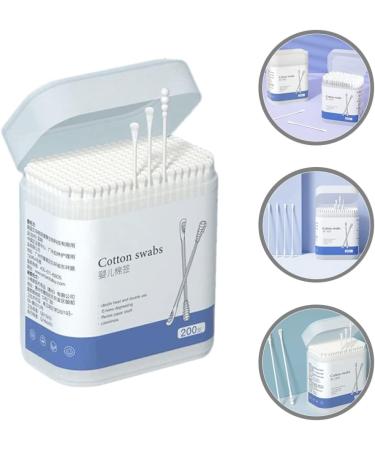 200Pcs Biodegradable Baby Cotton Swabs - Kids Safety Ear Cleaners and Wax Cleaner - Buy Online on SooperMarket.com