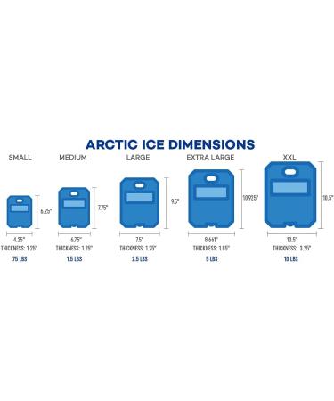 Arctic ICE Chillin' Brew Series Reusable Ice Pack - Blue Large - Buy Online on SooperMarket.com
