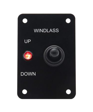 Anchor Windlass Up/Down Rocker Switch Panel Marine Windlass ON-OFF-ON Control Panel With Red LED - Buy Online on SooperMarket.com