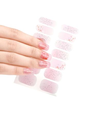 Ruarby Artificial Nails Gradient False Nails Ballerinas False Nails Short Square Full Cover Nail Tips DIY Press On Nail