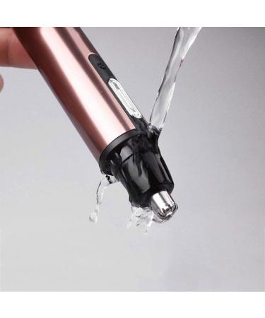 4 in 1 Nose Hair & Eyebrow Trimmer - USB Rechargeable Waterproof Travel-Friendly Razor in Gold - Buy Online on SooperMarket.com