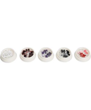 Shiny Decorative Manicure Charms with Artificial Pearls DIY Nail Art Portable Storage Box for Professional Salon or DIY Manicures - Buy Online on SooperMarket.com